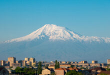 Ереван на фоне горы Арарат